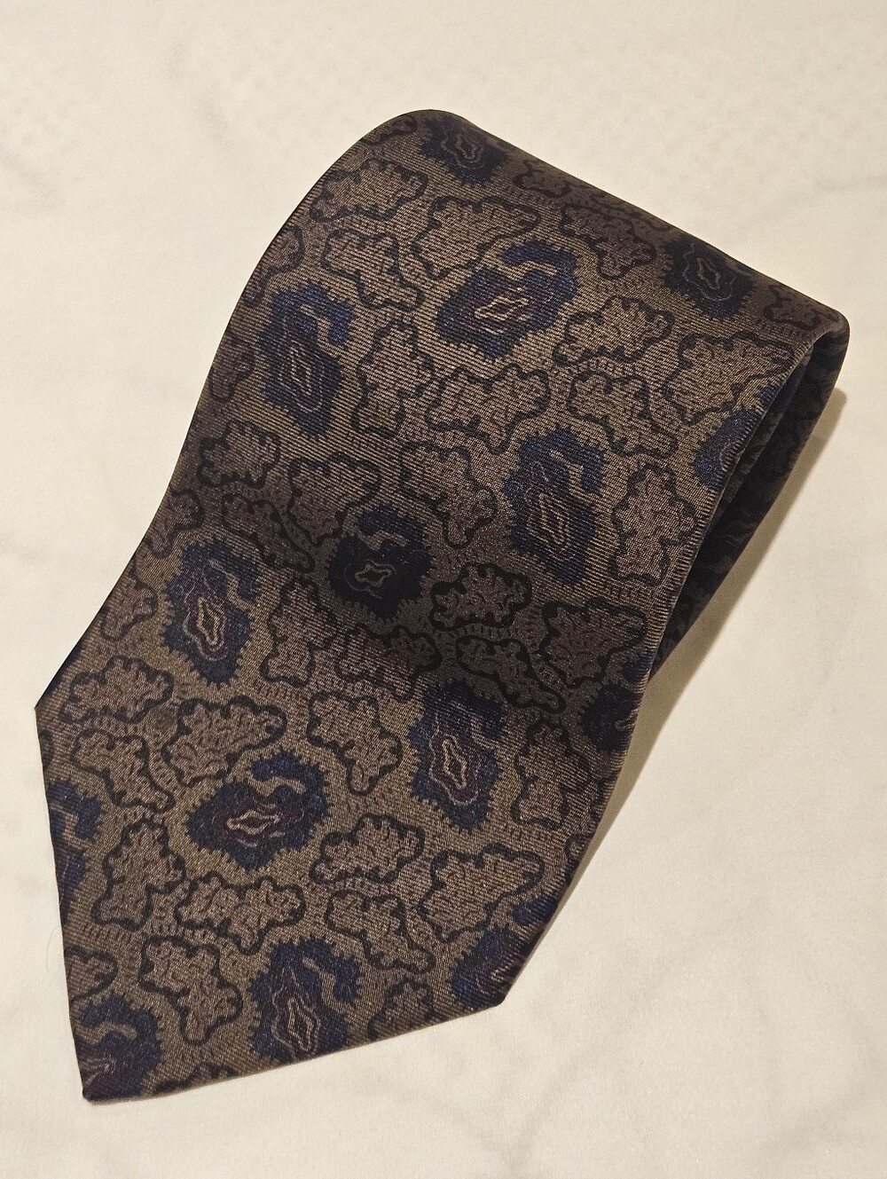 Lanvin Paisley Silk Tie